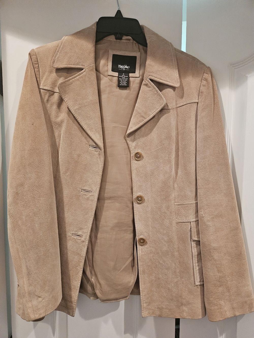 Mossimo Supply Co. Beige Suede Pea Coat